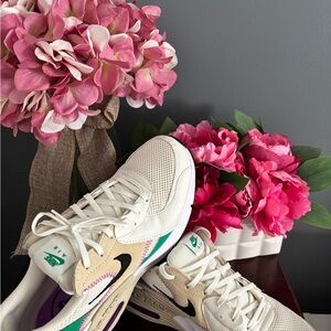 Nike Air Max Women's Shoes in White, Cream, and Black